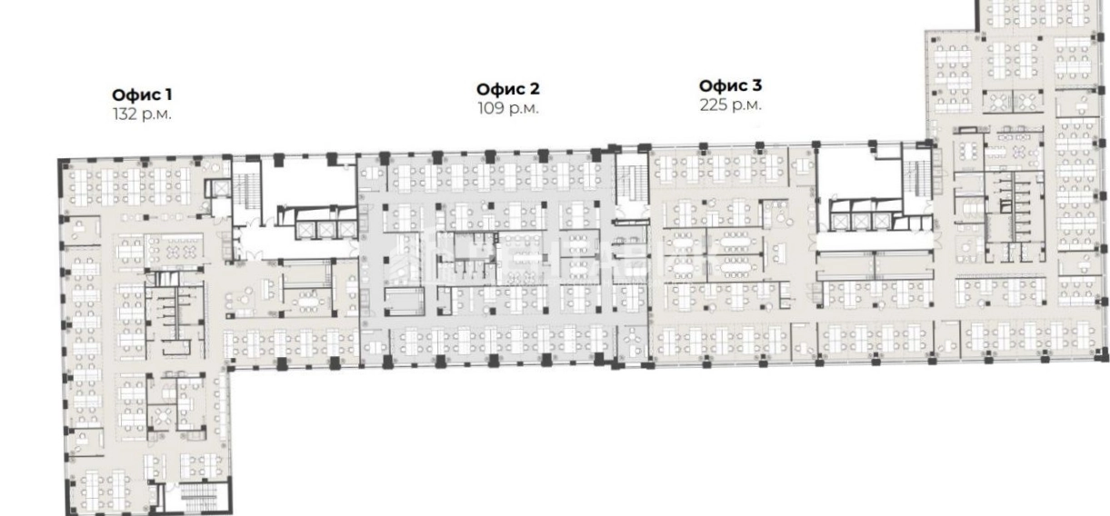 Офис Space 1 Большевик площадью 1710 квадратных метров