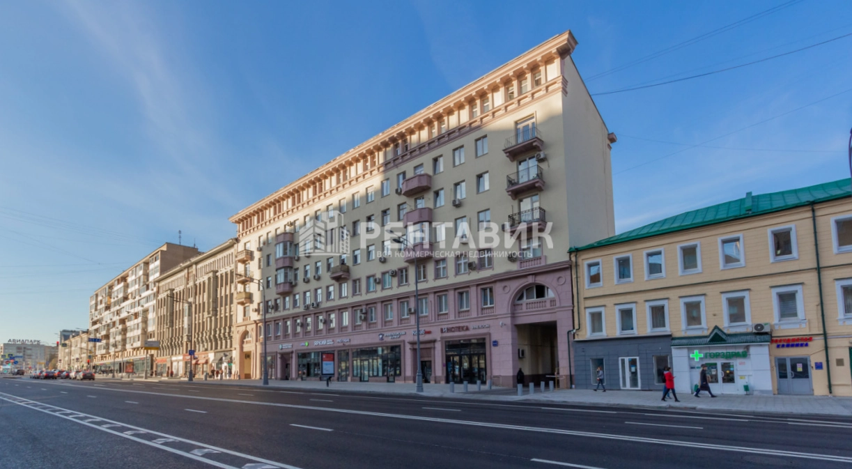 фасад дома, здание по адресу г Москва, ул Красная Пресня, д 32-34