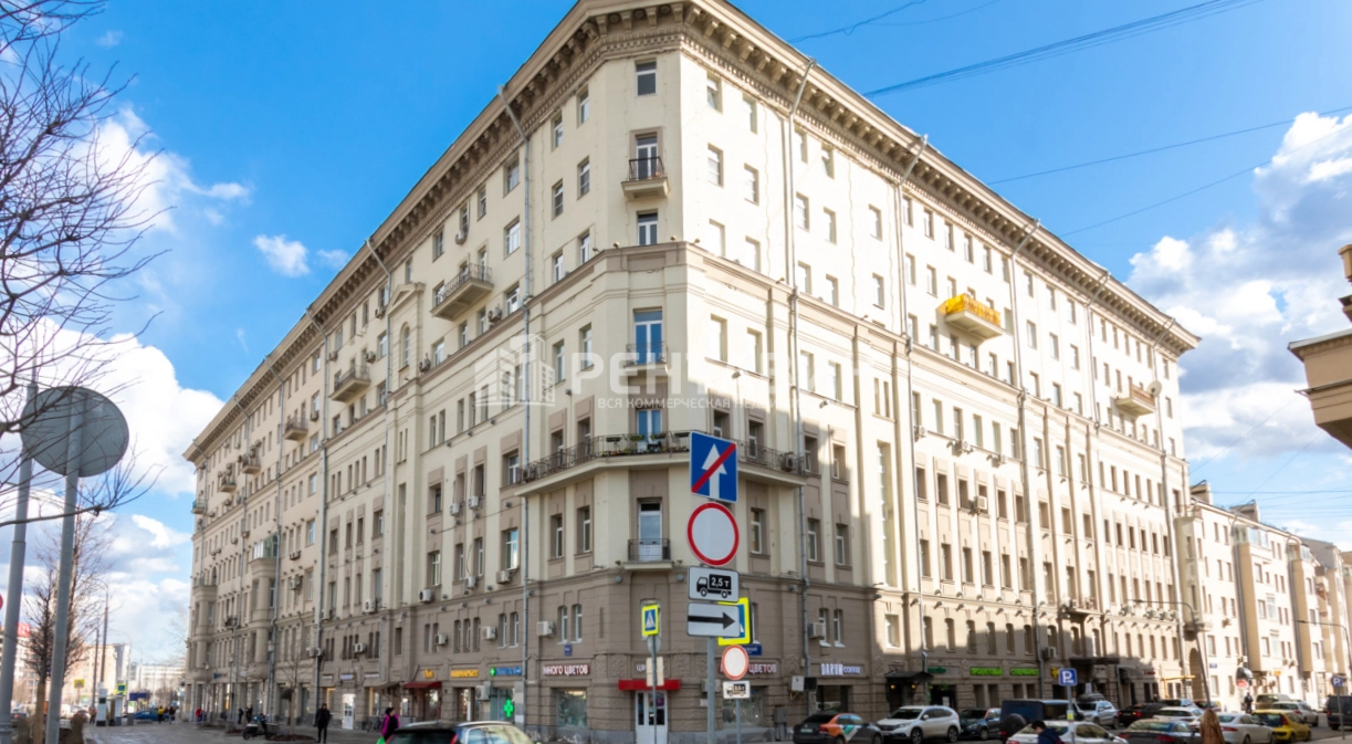 фасад дома, здание по адресу г Москва, Большая Сухаревская пл, д 16/18 стр 1 