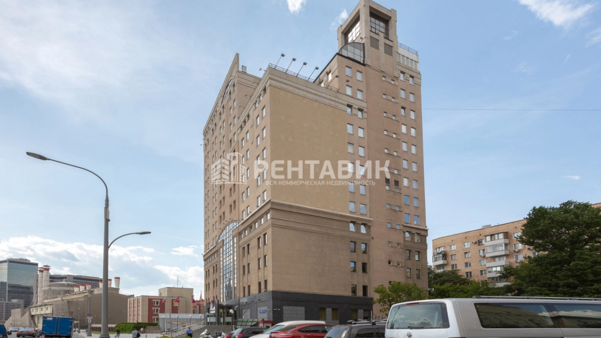 фасад дома, здание по адресу г Москва, Краснопресненская наб, д 8 