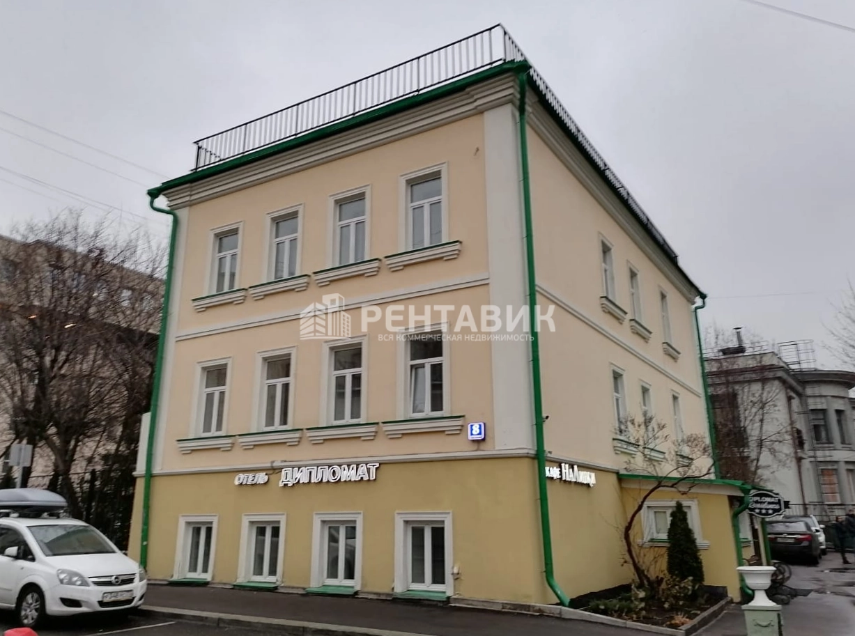 фасад дома, здание по адресу г Москва, 1-й Спасоналивковский пер, д 8 стр 2
