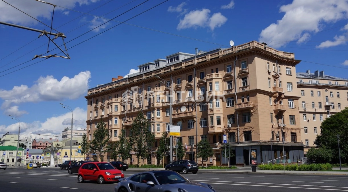 фасад дома, здание по адресу г Москва, Новинский б-р, д 28/35 стр 1