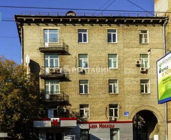 фасад дома, здание по адресу г Москва, Варшавское шоссе, д 74 к 3