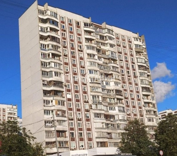 фасад дома, здание по адресу г Москва, Рублёвское шоссе, д 38 к 1