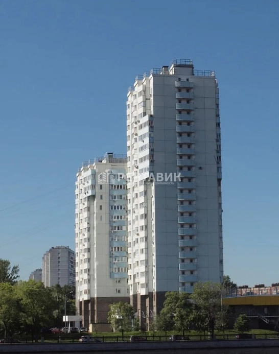 фасад дома, здание по адресу г Москва, Нагатинская наб, д 32 к 1