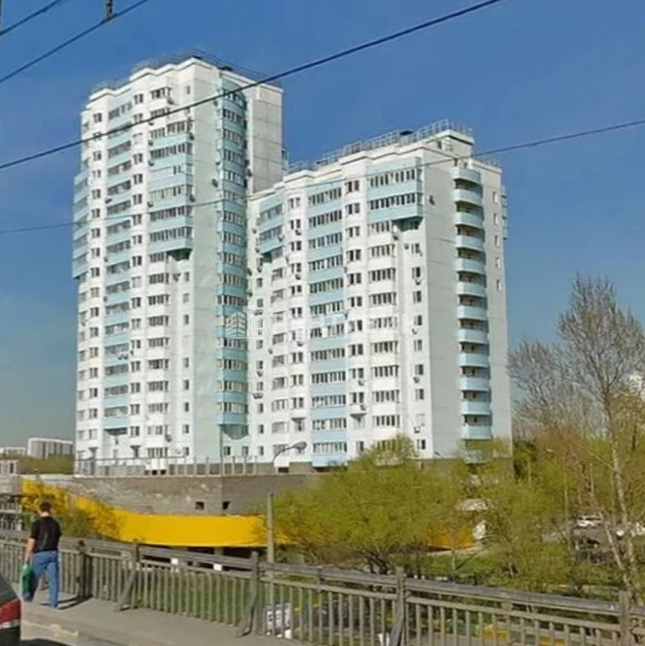 фасад дома, здание по адресу г Москва, Нагатинская наб, д 32 к 1