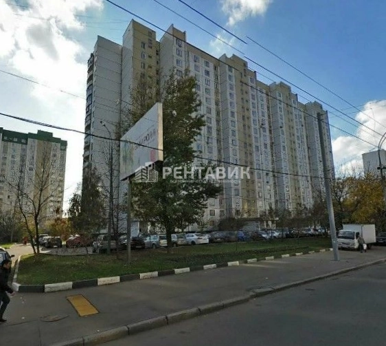 фасад дома, здание по адресу г Москва, Хорошёвское шоссе, д 11