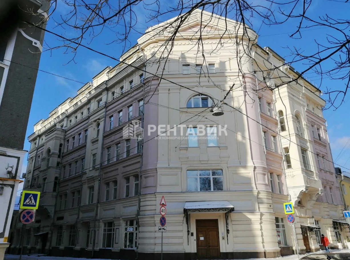 фасад дома, здание по адресу г Москва, Милютинский пер, д 13 стр 1