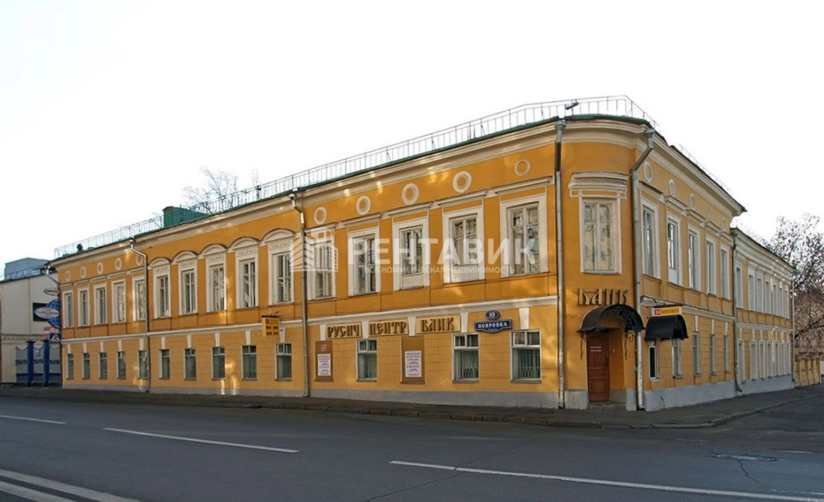 фасад дома, здание по адресу г Москва, ул Покровка, д 10 стр 1 