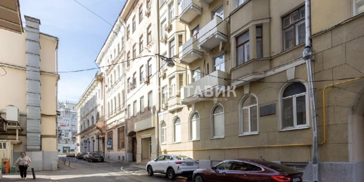 фасад дома, здание по адресу г Москва, Козицкий пер, д 1А