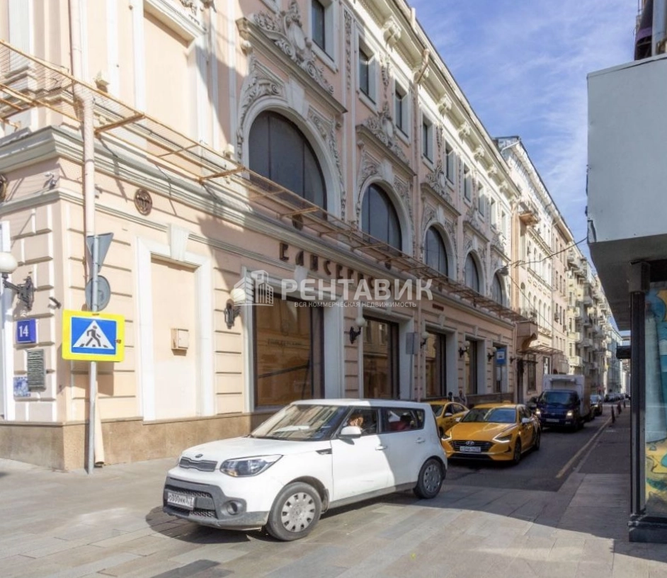 фасад дома, здание по адресу г Москва, Козицкий пер, д 1А
