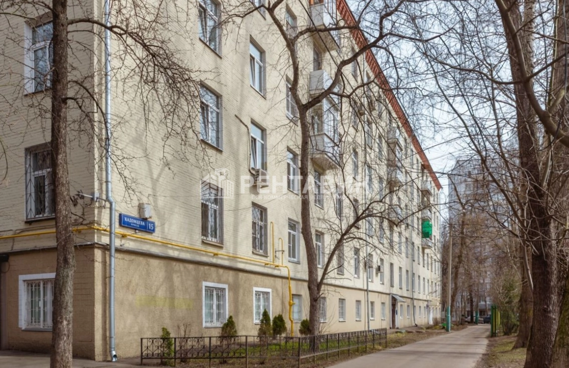 фасад дома, здание по адресу г Москва, проезд Кадомцева, д 15