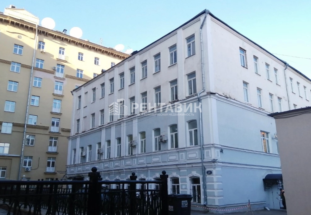фасад дома, здание по адресу г Москва, Большой Каретный пер, д 24 стр 1