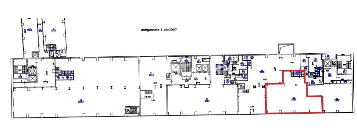 Офис Шаболовка 31, корпус Г площадью 317 квадратных метров