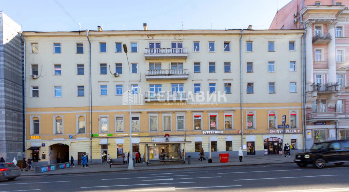 фасад дома, здание по адресу г Москва, Страстной б-р, д 6 стр 1