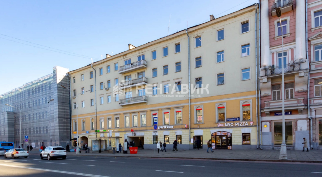 фасад дома, здание по адресу г Москва, Страстной б-р, д 6 стр 1