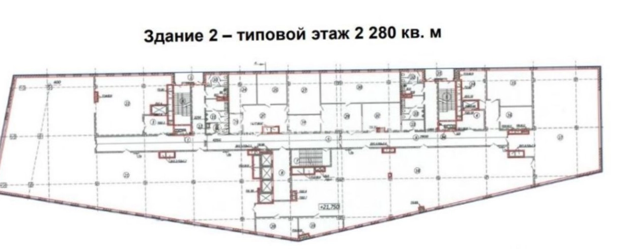 Здание целиком Деловой Дуэт площадью 21819 квадратных метров