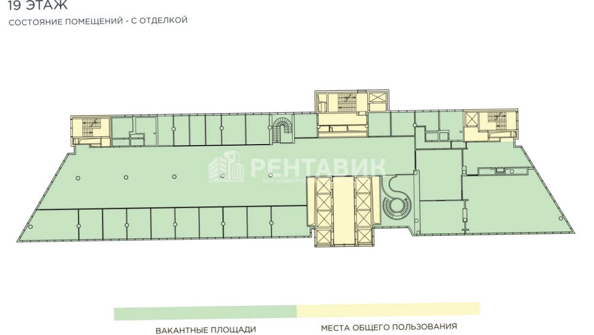 Офис Mebe One Khimki Plaza площадью 3747 квадратных метров