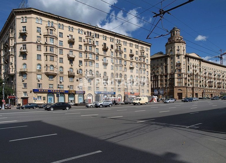 фасад дома, здание по адресу г Москва, Малая Сухаревская пл, д 1 стр 1