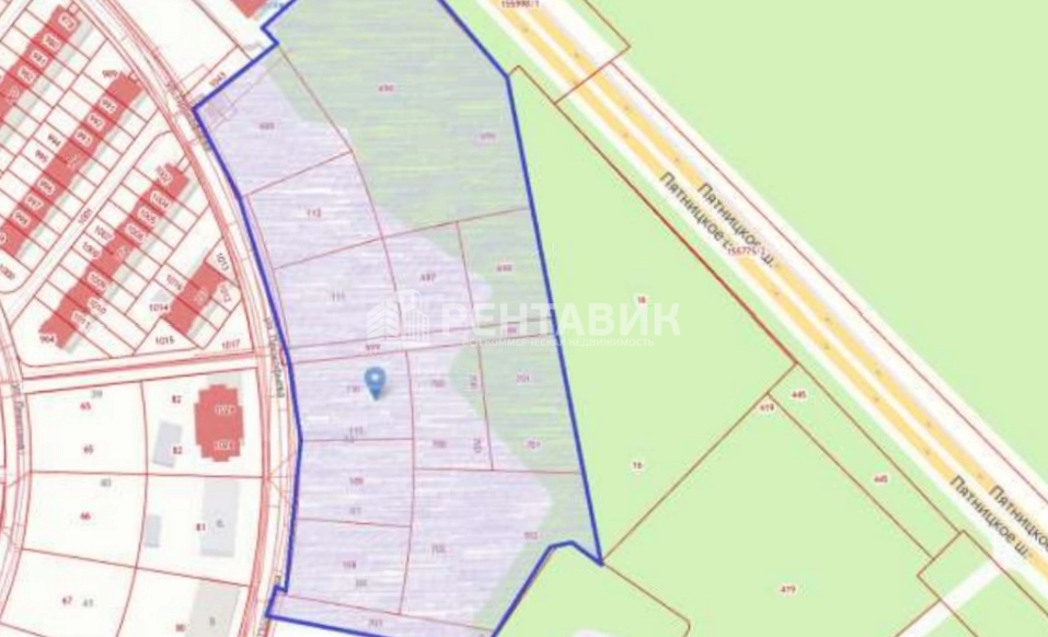 Фото земельного участка по адресу Московская обл, г Красногорск, поселок Отрадное