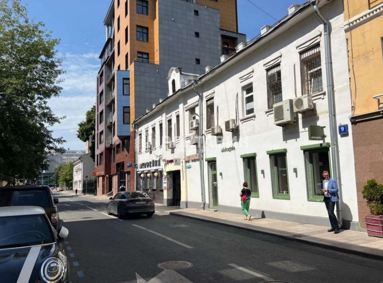 фасад дома, здание по адресу г Москва, Малый Сухаревский пер, д 9 стр 1