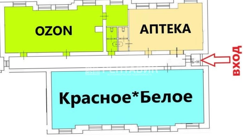 Помещение свободного назначения Пограничника Гарькавого, 14к2 площадью 203 квадратных метров