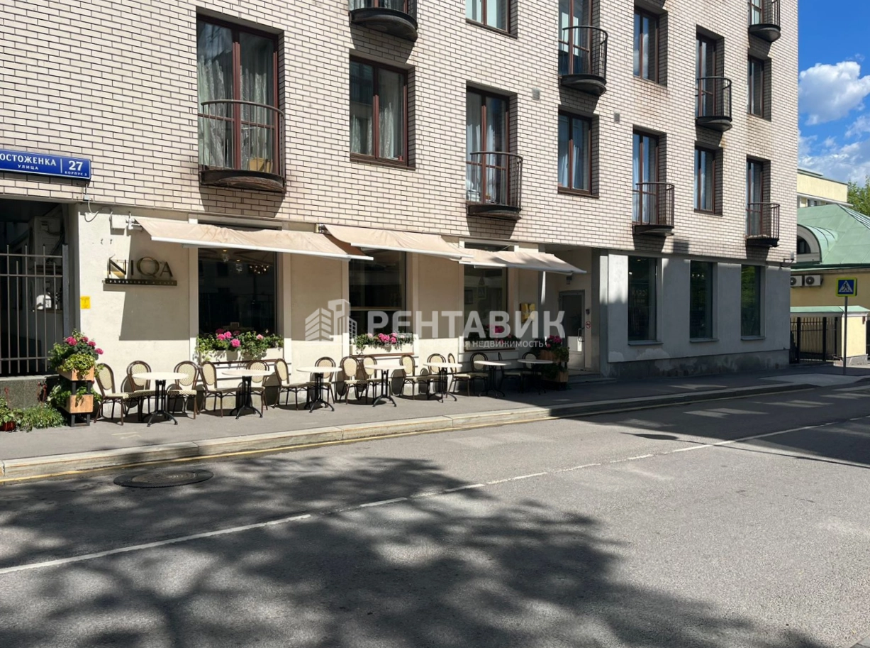 фасад дома, здание по адресу г Москва, ул Остоженка, д 27 к 3