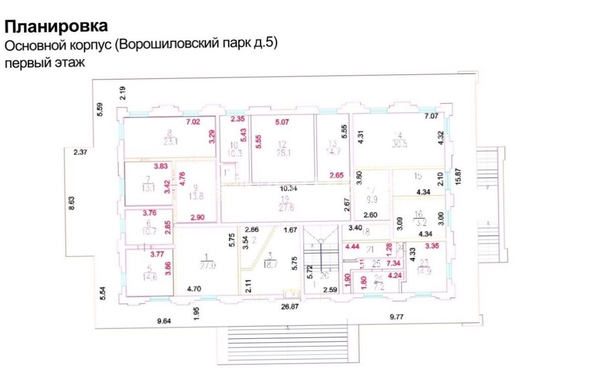 Здание целиком Усадьба Нарышкиных площадью 3916 квадратных метров