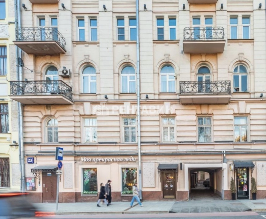 фасад дома, здание по адресу г Москва, Гоголевский б-р, д 23