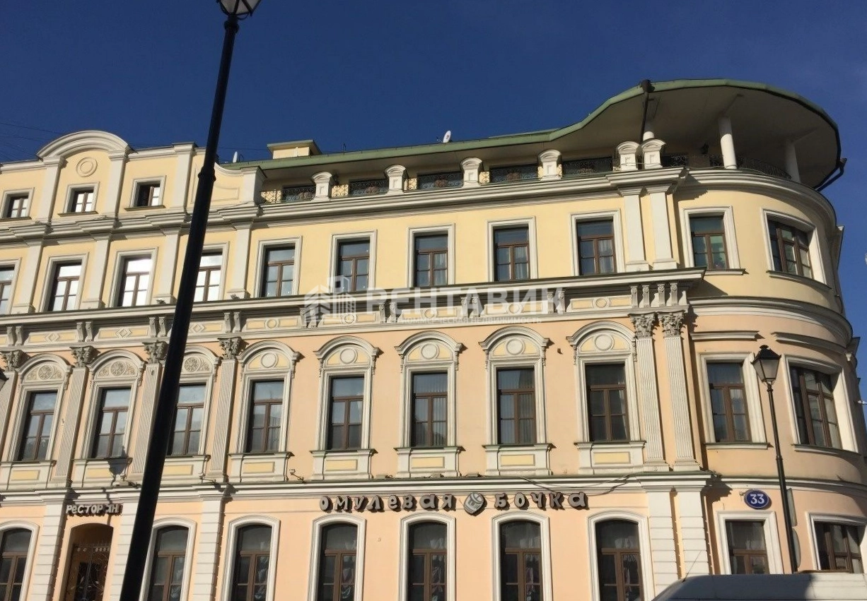 фасад дома, здание по адресу г Москва, ул Покровка, д 33