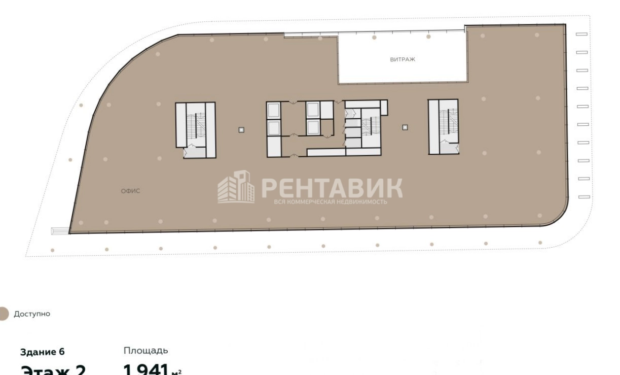 Офис Сколково Парк, корпус 6 площадью 5556 квадратных метров