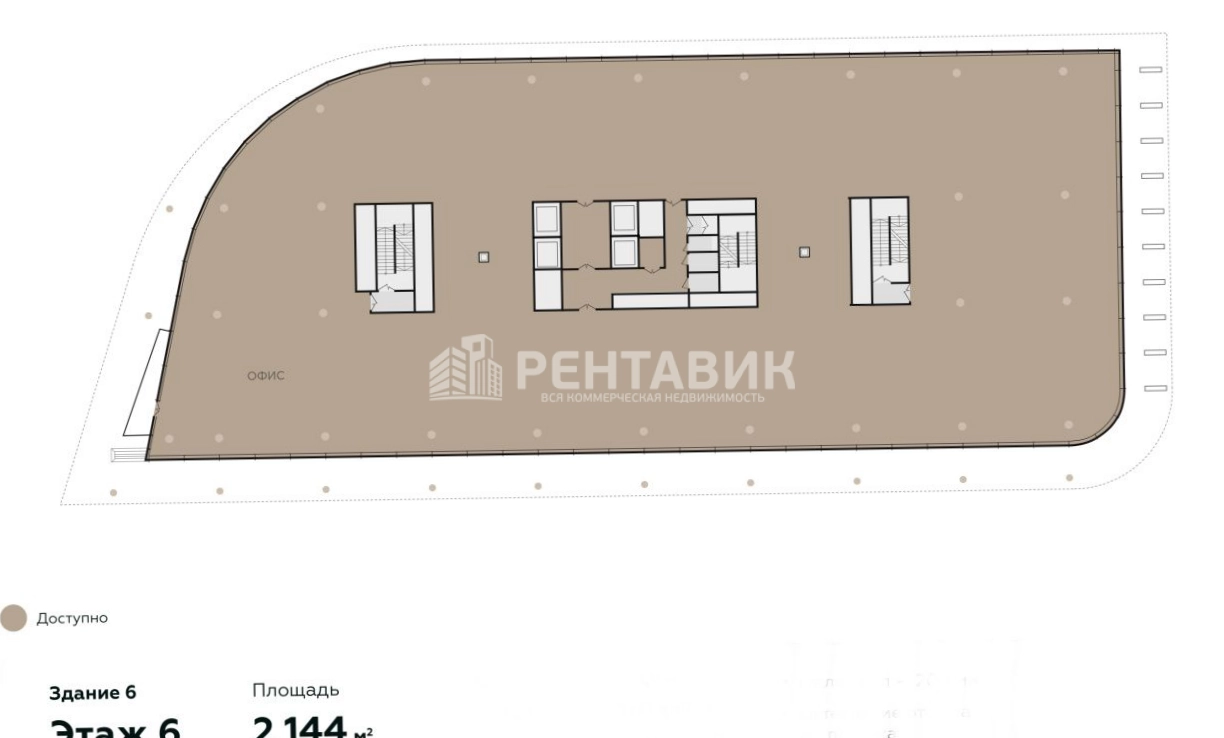 Офис Сколково Парк, корпус 6 площадью 8576 квадратных метров