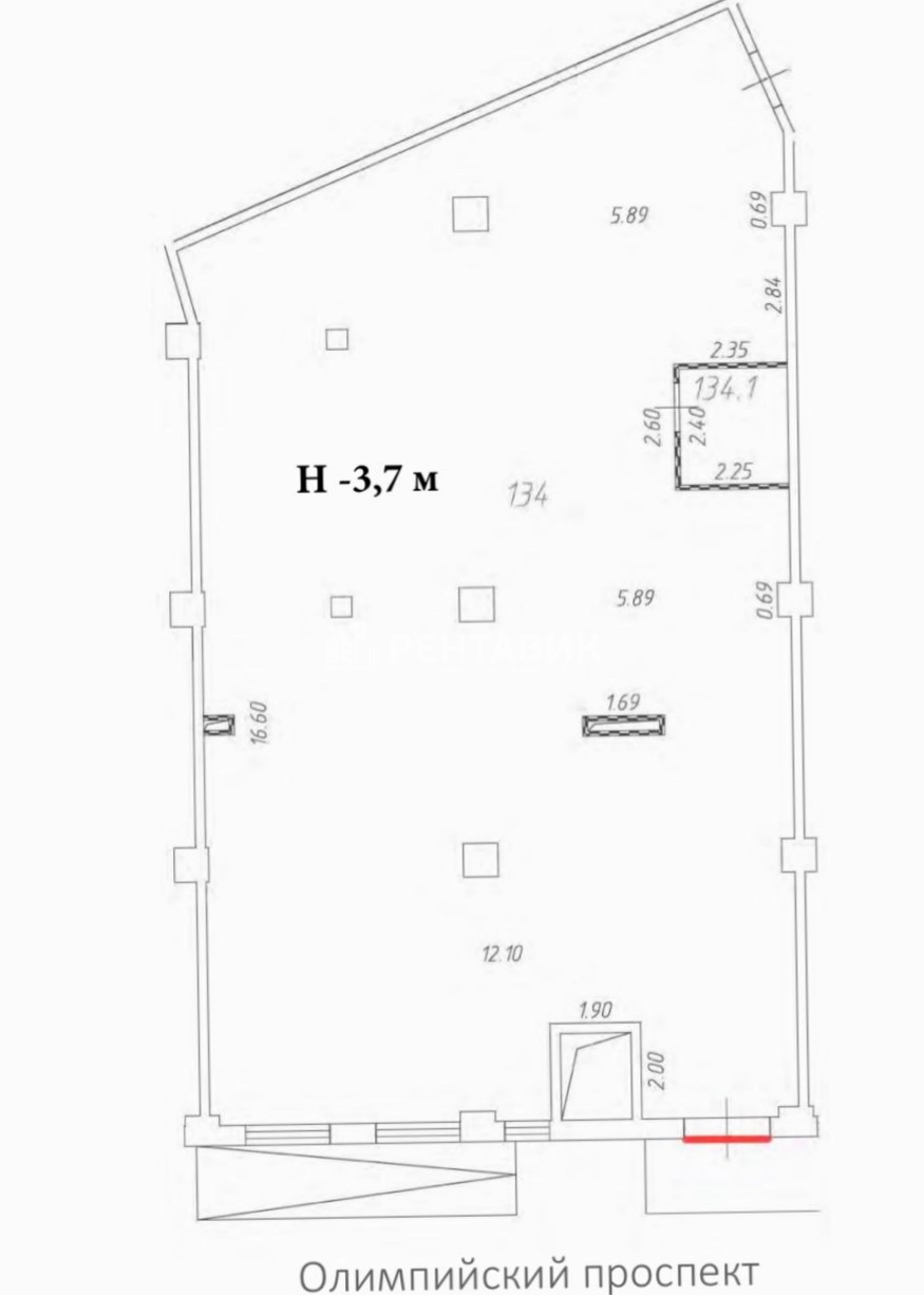 Помещение свободного назначения Sole Hills площадью 242 квадратных метров