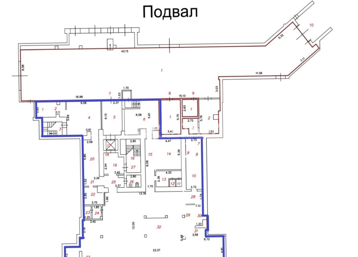 Помещение свободного назначения Долгоруковская 40 площадью 489 квадратных метров