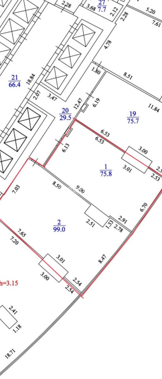 Офис Башня Федерация площадью 175 квадратных метров