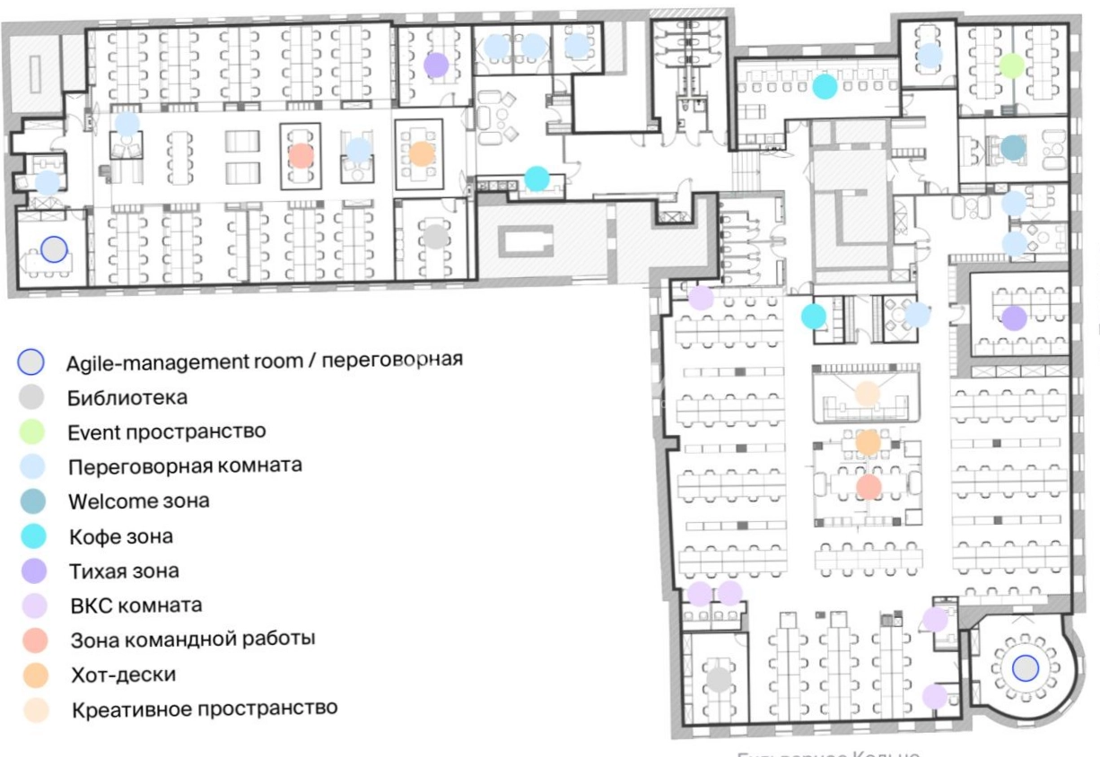 Офис Галерея Актер площадью 1757 квадратных метров