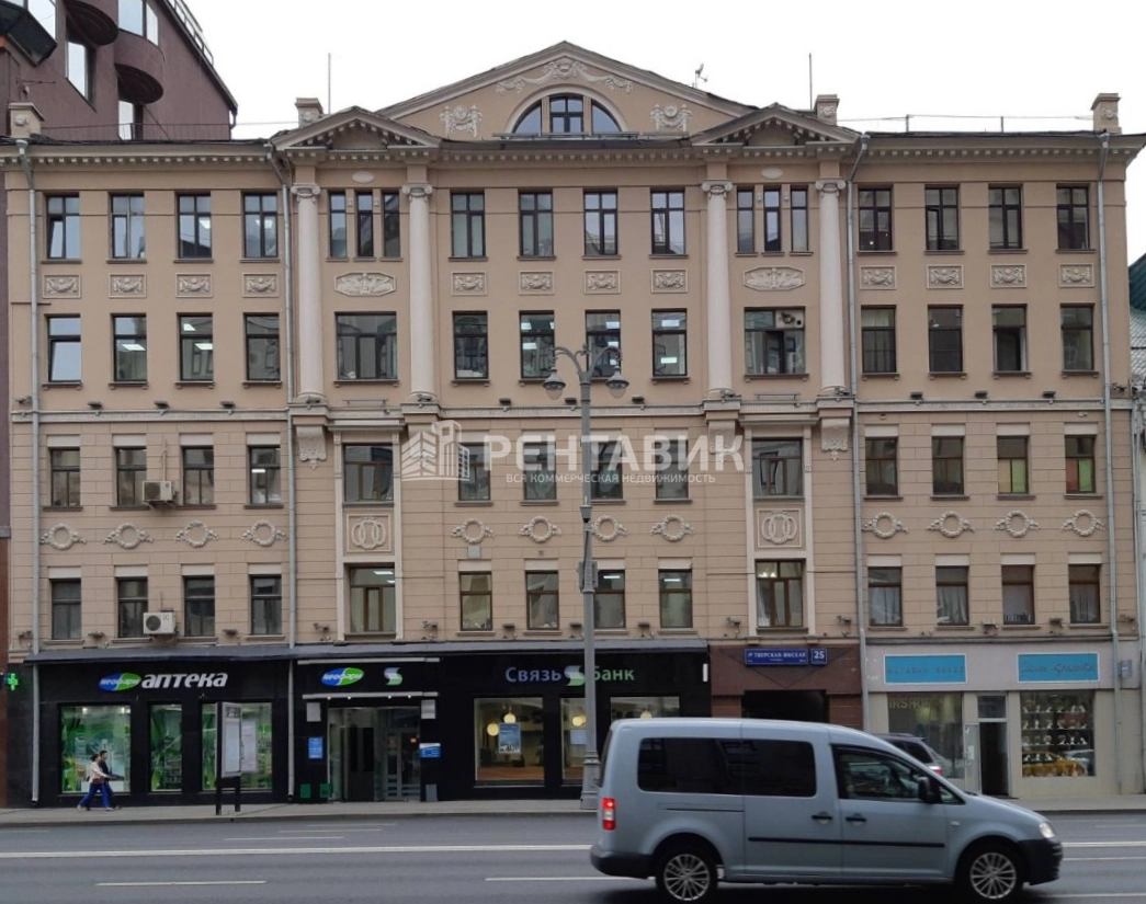 фасад дома, здание по адресу г Москва, ул 1-я Тверская-Ямская, д 25 стр 1