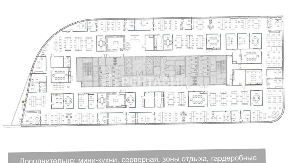 Офис Сколково Парк, корпус 1 площадью 5373 квадратных метров