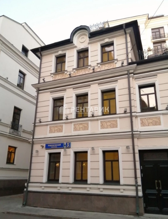 фасад дома, здание по адресу г Москва, Подсосенский пер, д 3