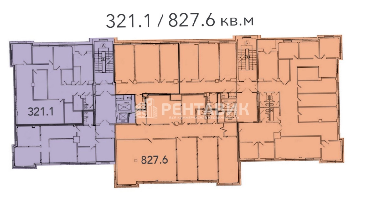 Офис Святогор 2 площадью 827 квадратных метров