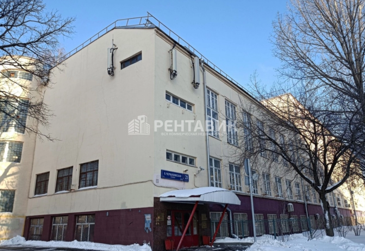 фасад дома, здание по адресу г Москва, ул Большая Черкизовская, д 21 стр 1