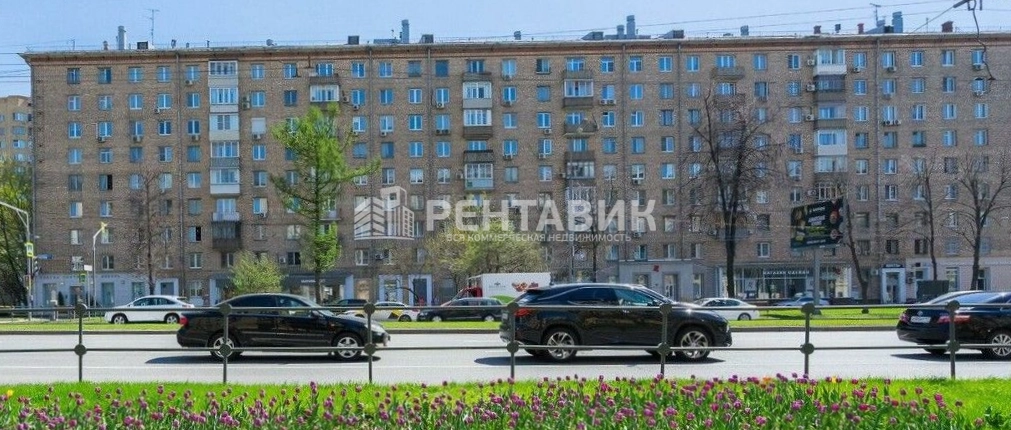 фасад дома, здание по адресу г Москва, Ленинский пр-кт, д 77 к 1 
