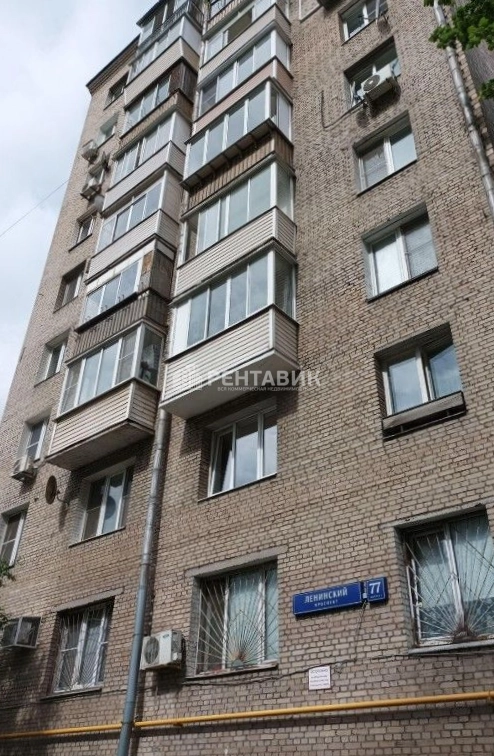 фасад дома, здание по адресу г Москва, Ленинский пр-кт, д 77 к 1 