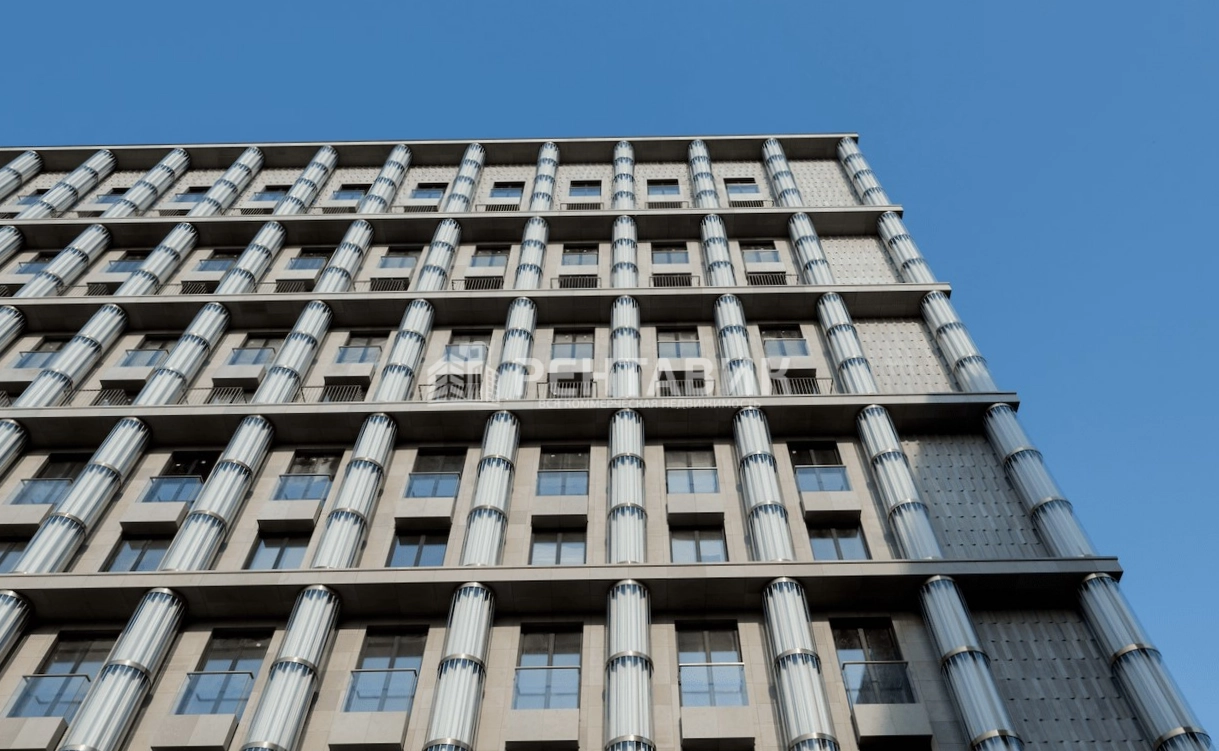 фасад дома, здание по адресу г Москва, Кутузовский пр-кт, д 12