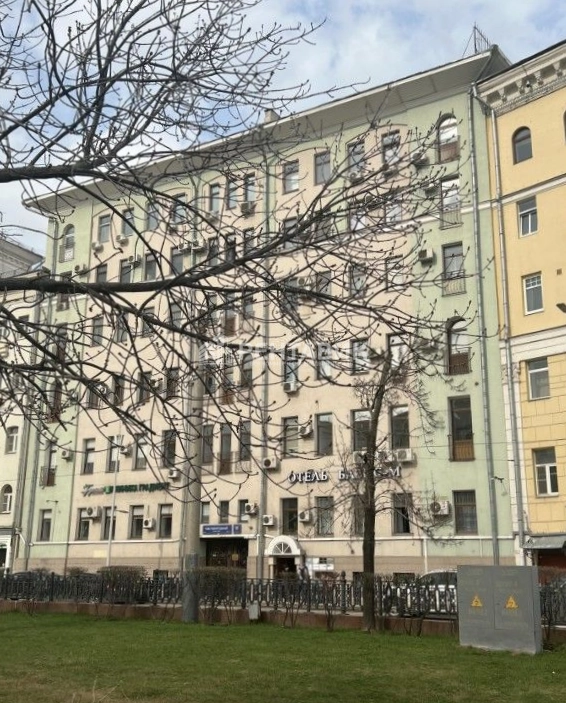 фасад дома, здание по адресу г Москва, Чистопрудный б-р, д 11 стр 1