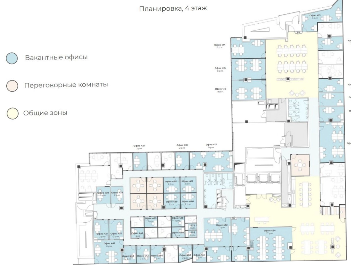 Офис Vivaldi Plaza / Вивальди Плаза площадью 55 квадратных метров