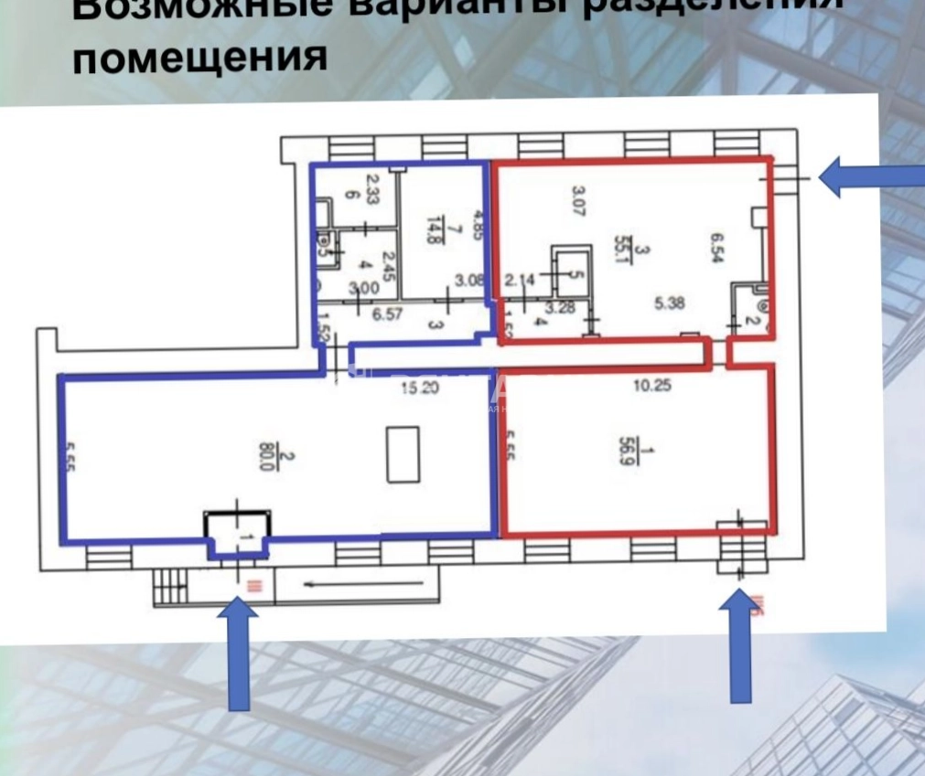 Помещение свободного назначения Академика Королёва, 3 площадью 241 квадратных метров