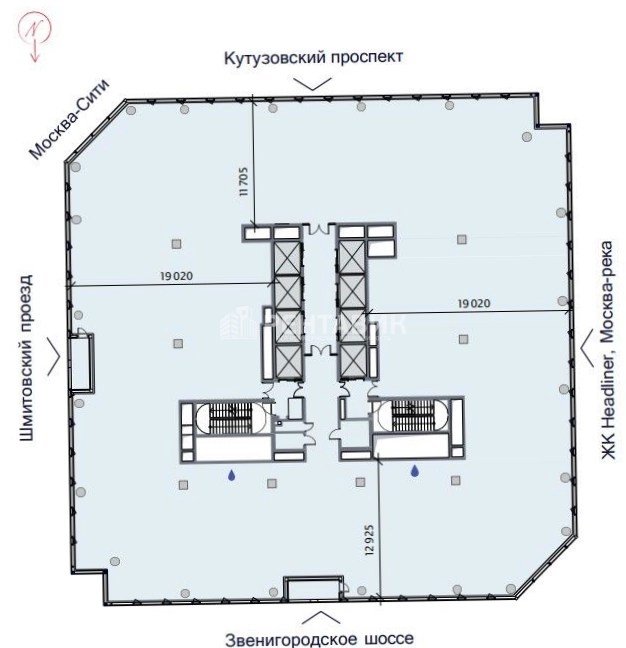 Офис ICITY - АйСити площадью 11942 квадратных метров