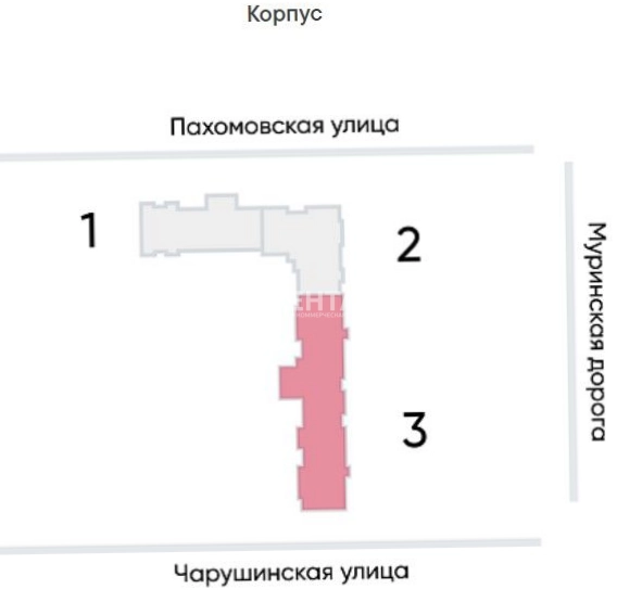 Помещение свободного назначения Цветной город, квартал 29 площадью 127 квадратных метров
