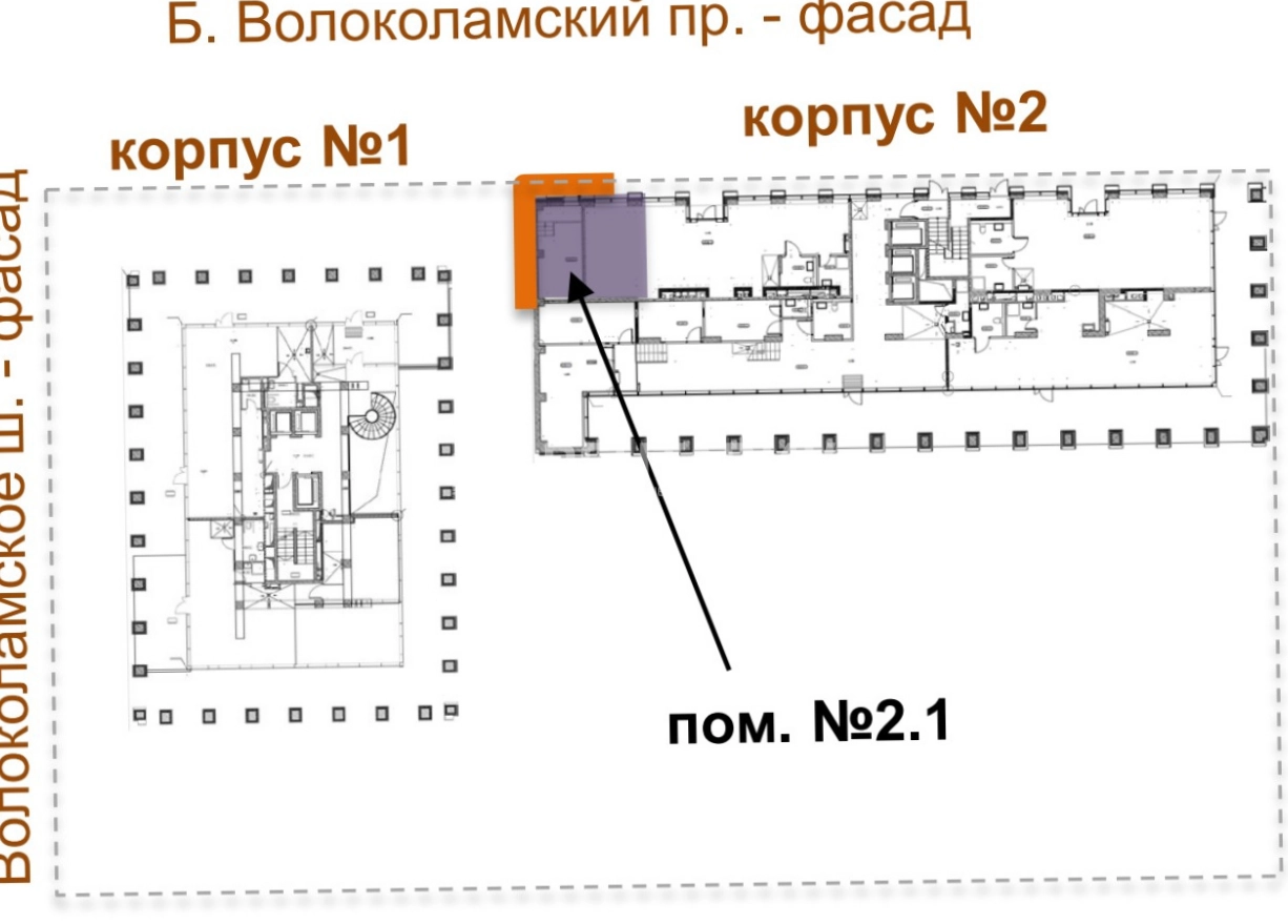 Помещение свободного назначения B'aires площадью 67.4 квадратных метров